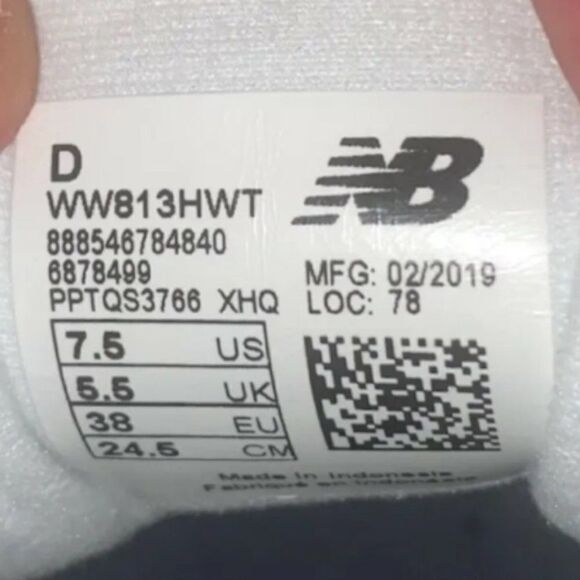 New Balance 813 Hook & Loop Walking Shoes White WW813HWT Women's 7.5 - Picture 9 of 10